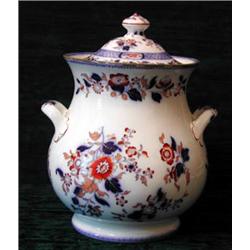 A huge 19th century Staffordshire Ironstone lidded twin handled ginger jar,...