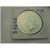 1925-S SILVER PEACE DOLLAR AU