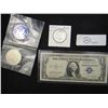 Image 1 : U.S. Silver Coin and Currency Lot - 3 Pieces