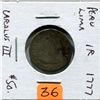 Image 1 : 1777 Silver Spanish One Reale