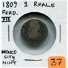 Image 1 : 1809 Silver Spanish One Reale