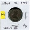 Image 1 : 1788 Silver Spanish One Reale