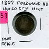 Image 1 : 1809 Silver Spanish One Reale