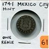 Image 1 : 1741 Silver Spanish One Reale