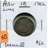 Image 1 : 1762 Silver Spanish One Reale