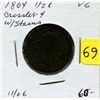 Image 1 : 1804 US Half Cent - Crosslet 4 with Stems Variety