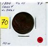Image 1 : 1804 US Half Cent Crosslet 4, Stemless Variety