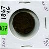 Image 1 : 1867 US Two Cent
