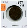 Image 1 : 1871 US Two Cent