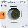 Image 1 : 1851 US Three Cent Silver