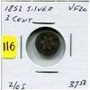 Image 1 : 1852 US Three Cent Silver