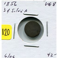 1856 US Three Cent Silver