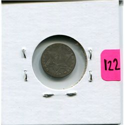 1858 US Three Cent Silver