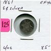 Image 1 : 1861 US Three Cent Silver