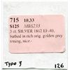 Image 3 : 1862 US Three Cent Silver