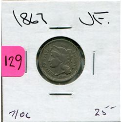 1867 US Three Cent Nickel