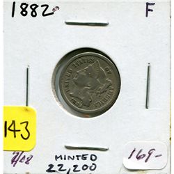 1882 US Three Cent Nickel