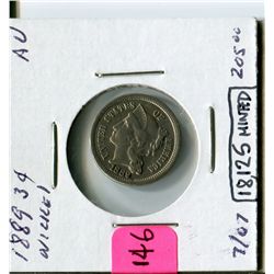 1889 US Three Cent Nickel