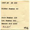 Image 3 : 1889 US Three Cent Nickel
