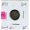 Image 1 : 1833 US Half Dime