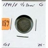 Image 1 : 1849 / 8 US Half Dime