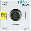 Image 1 : 1851 US Half Dime