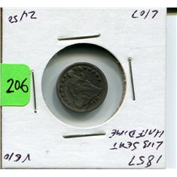 1857 US Half Dime