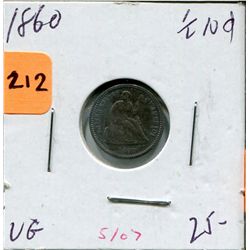 1860 US Half Dime