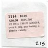 Image 3 : 1861 / 0 US Half Dime