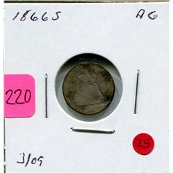 1866 S US Half Dime