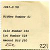 Image 3 : 1867 S US Half Dime