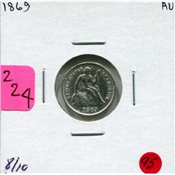 1869 US Half Dime