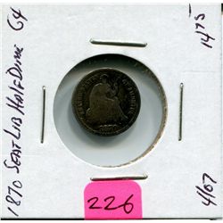 1870 US Half Dime