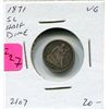 Image 1 : 1871 US Half Dime
