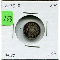 1873 S US Half Dime