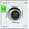 Image 1 : 1873 S US Half Dime