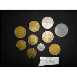 Vintage Token Lot - 10 Pieces
