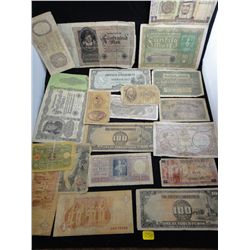 Vintage Foreign Currency Lot - 20+ Pieces