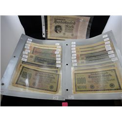 Vintage German Mark Currency Collection - 15 Piece