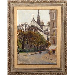 Graves, Notre Dame 2, Oil Painting
