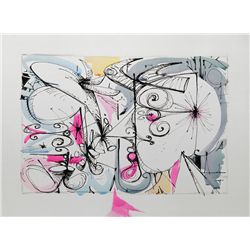 Dimitri Petrov, Untitled II, Ink and Watercolor Painting