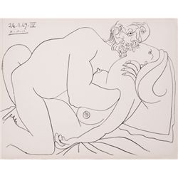 Pablo Picasso, Nu Couche IV, Lithograph