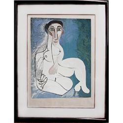 Pablo Picasso, Femme Nue Assise dans L'Herbe, Lithograph
