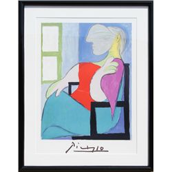 Pablo Picasso, Femme Assise Pres d'Une Fenetre, Lithograph