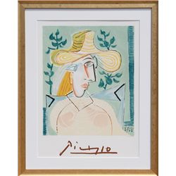Pablo Picasso, Femme a la Collerette, Lithograph
