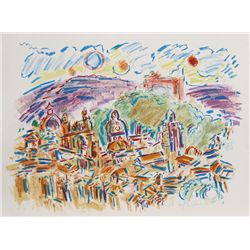 Wayne Ensrud, Enchanted City, Lithograph