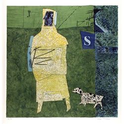 Max Papart, Personnage au Chien , Serigraph