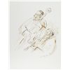Image 1 : Ira Moskowitz, Two Double Bass Players, Ink Drawing