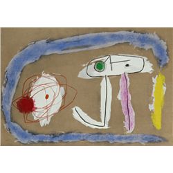 Joan Miro, Cartones 8: Personnage, Lithograph