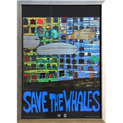 Friedensreich Hundertwasser, Save the Whales, Silkscreen